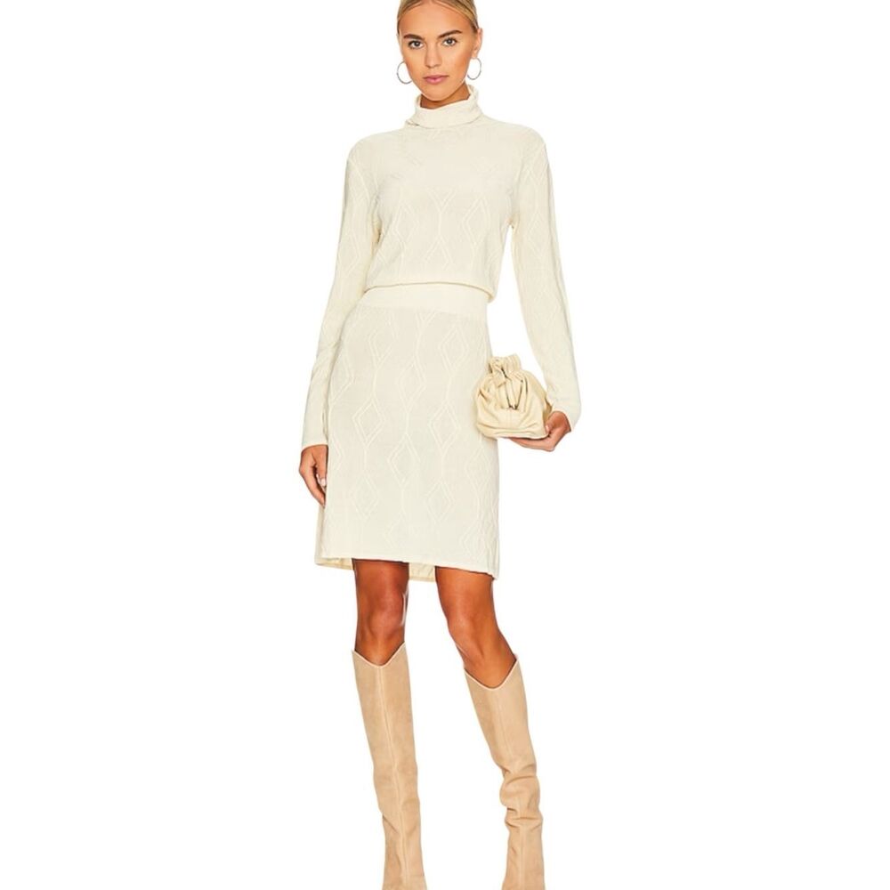 Callahan Nayeli Sweater Dress Cannoli Creme Size Small